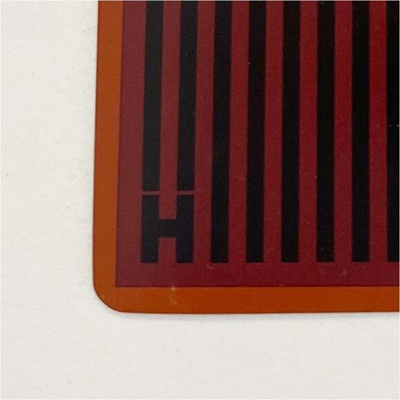 HERMES 3 of Spades Playing Card Orange Stripe Logo in Hard Sleeve - Picture 5 of 6